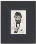 Ringo Starr Signed Photo -- A Very ''Meta'' Photo of Starr Holding His Own Photo, Holding His Own Photo